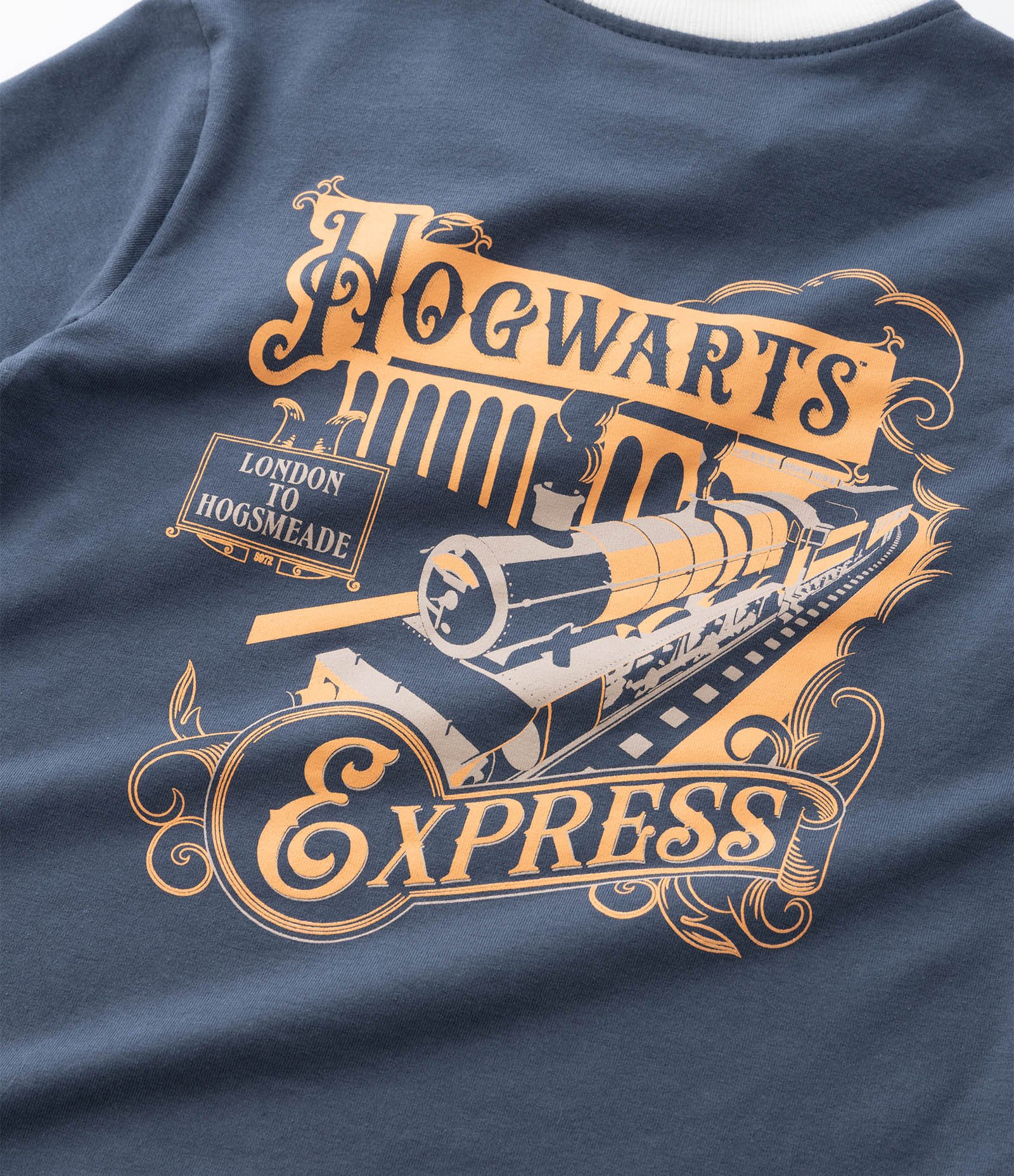 Camiseta Infantil Baby Tee com Estampa Plataforma 9 3/4 – Tam 7 a 16 Anos Azul Acinzentado 5