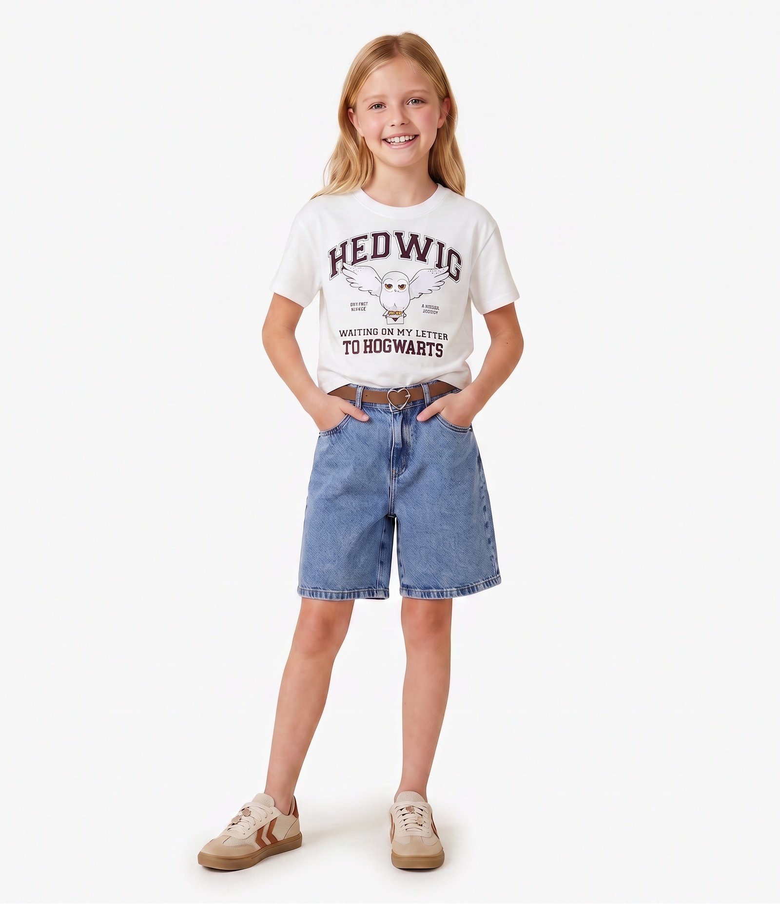 Camiseta Infantil Estampa Harry Potter  – Tam 5 a 16 Anos Branco 1