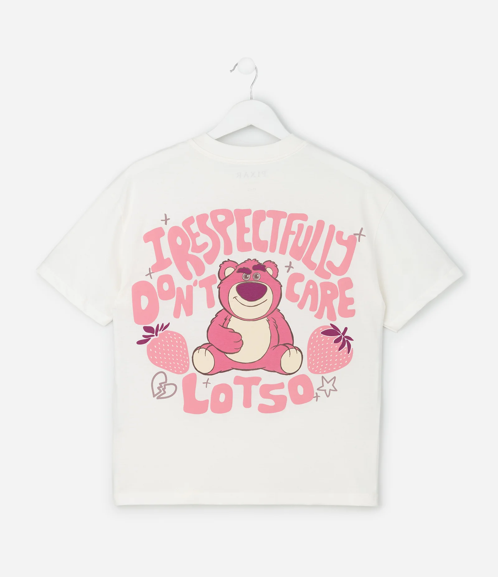 Camiseta Infantil com Estampa Lotso – Tam 7 a 16 Anos Off White 2