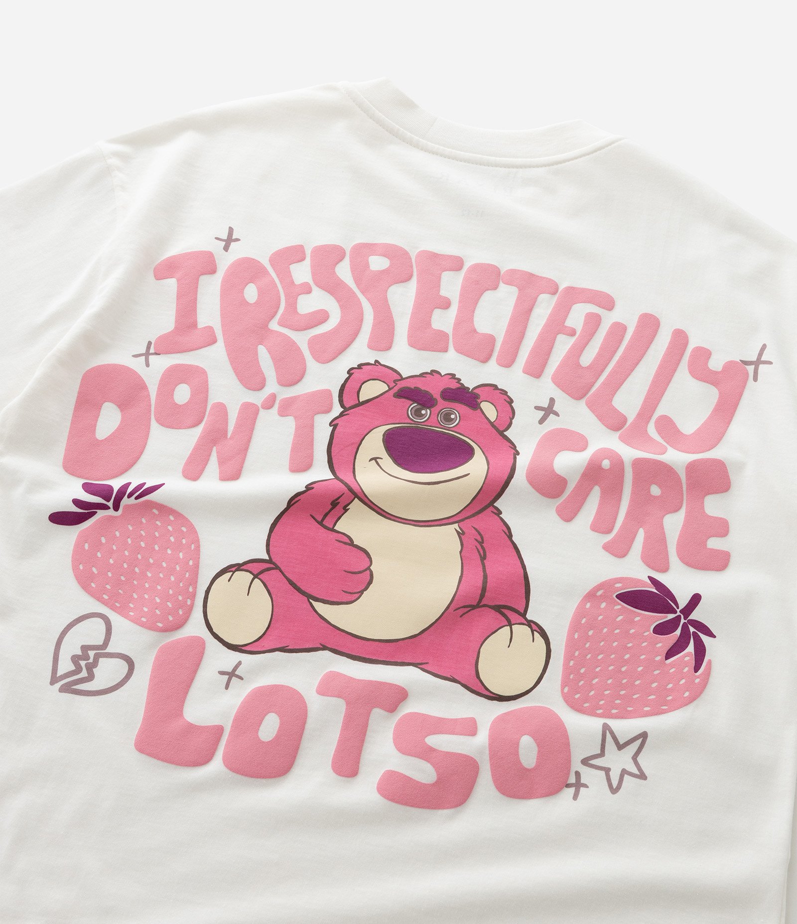 Camiseta Infantil com Estampa Lotso – Tam 7 a 16 Anos Off White 6
