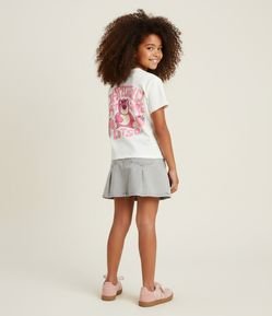 Camiseta Infantil com Estampa Lotso – Tam 7 a 16 Anos