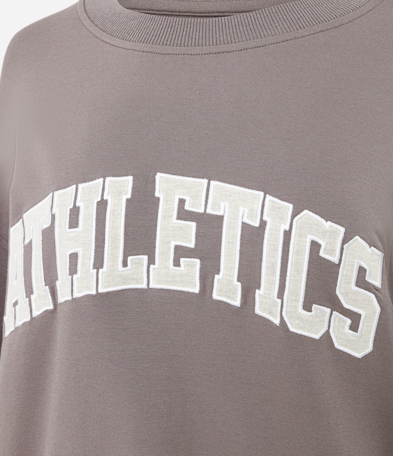 Blusão Oversized Esportivo em Moletom com Estampa Lettering Cinza 4