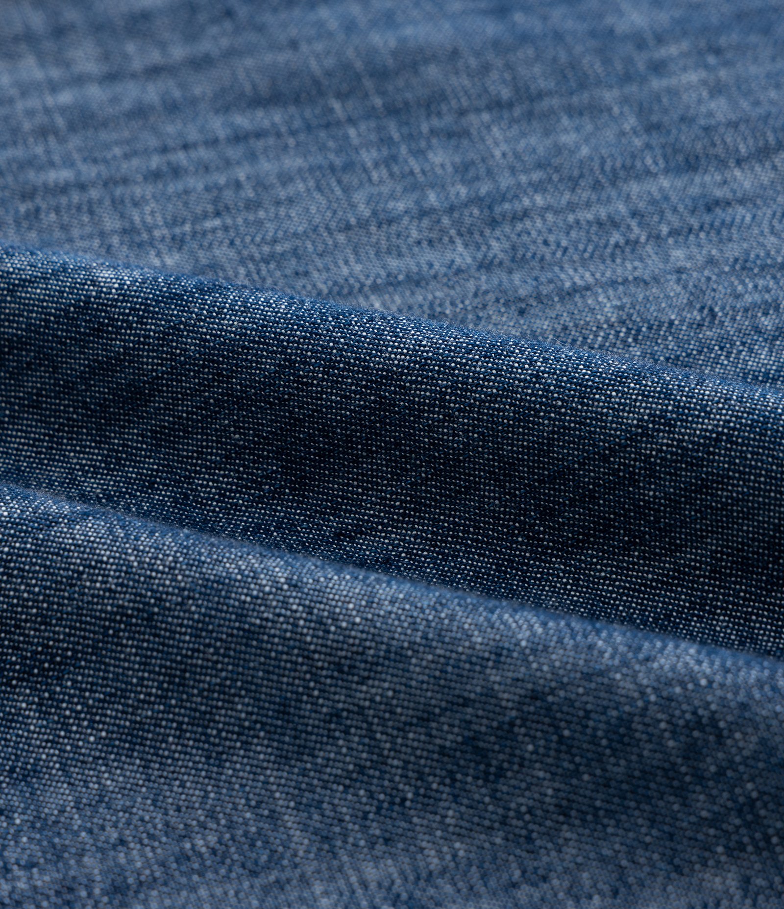 Calça Pantalona em Jeans Leve com Amarração no Cós Azul 7