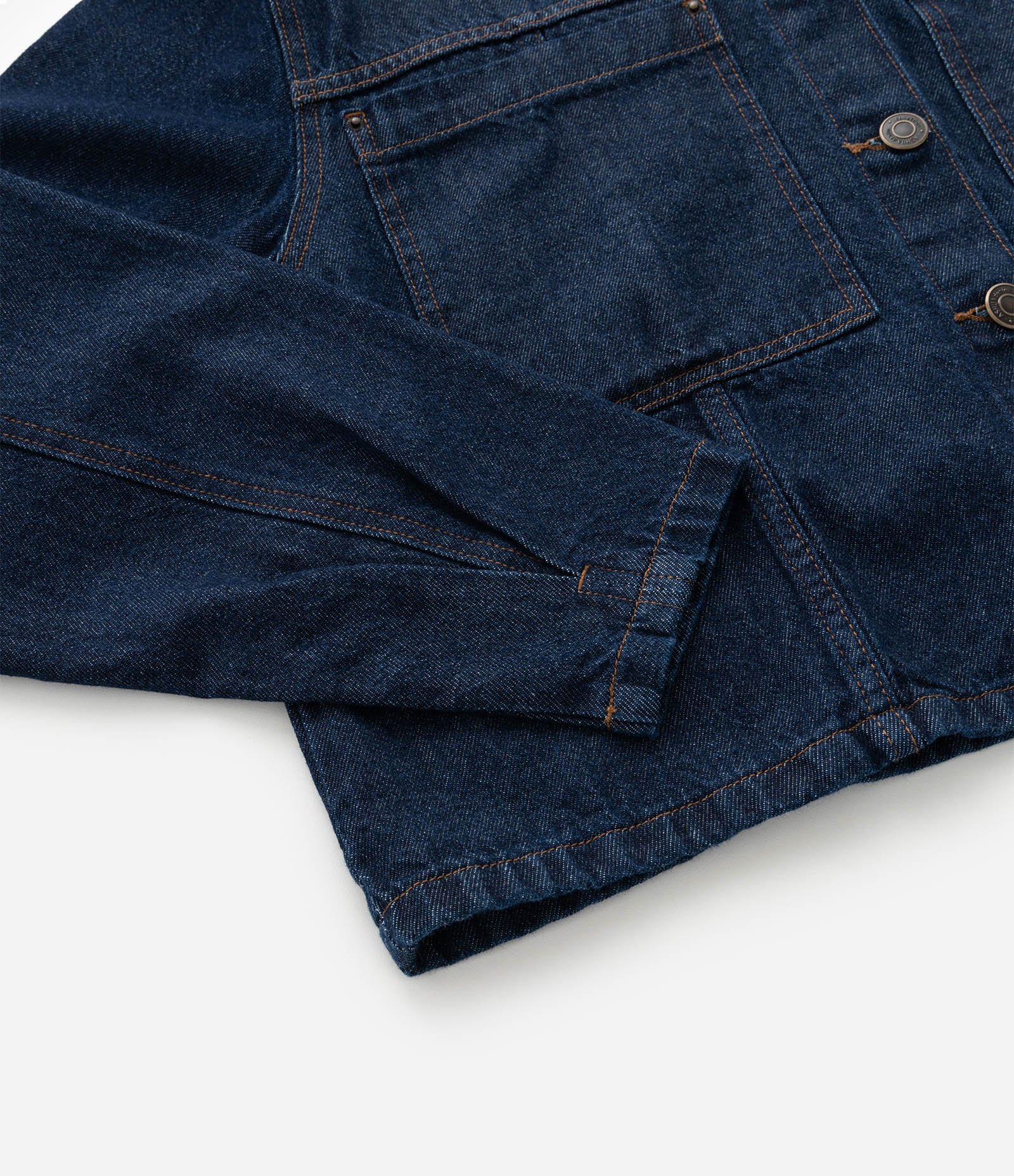 Jaqueta Cropped Jeans com Bolsos Frontais Curve & Plus Size Azul 8