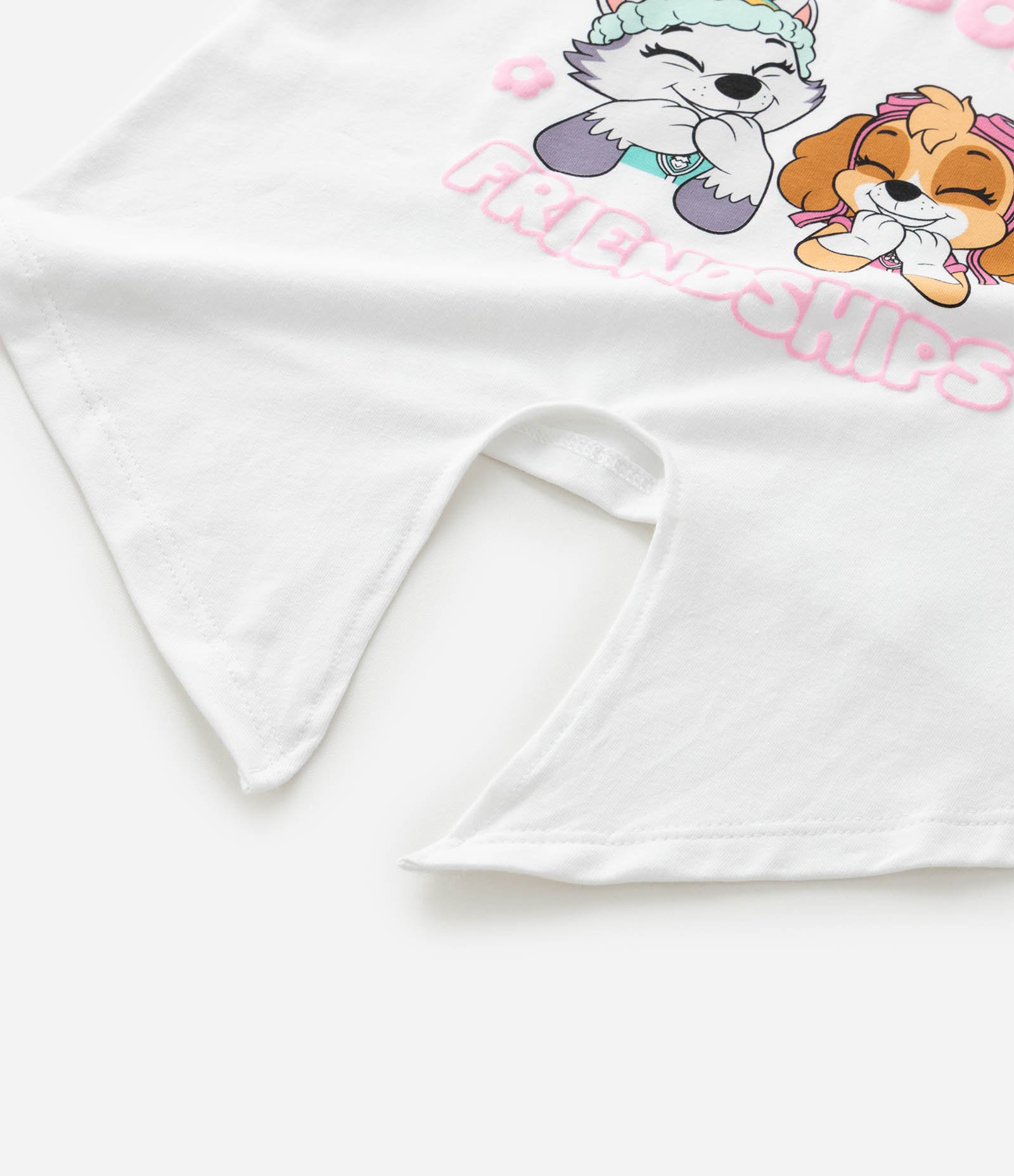 Camiseta Infantil com Estampa  Patrulha Canina – Tam 1 a 5/6 Anos Branco 4