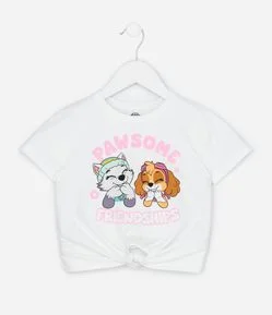 Camiseta Infantil com Estampa  Patrulha Canina – Tam 1 a 5/6 Anos