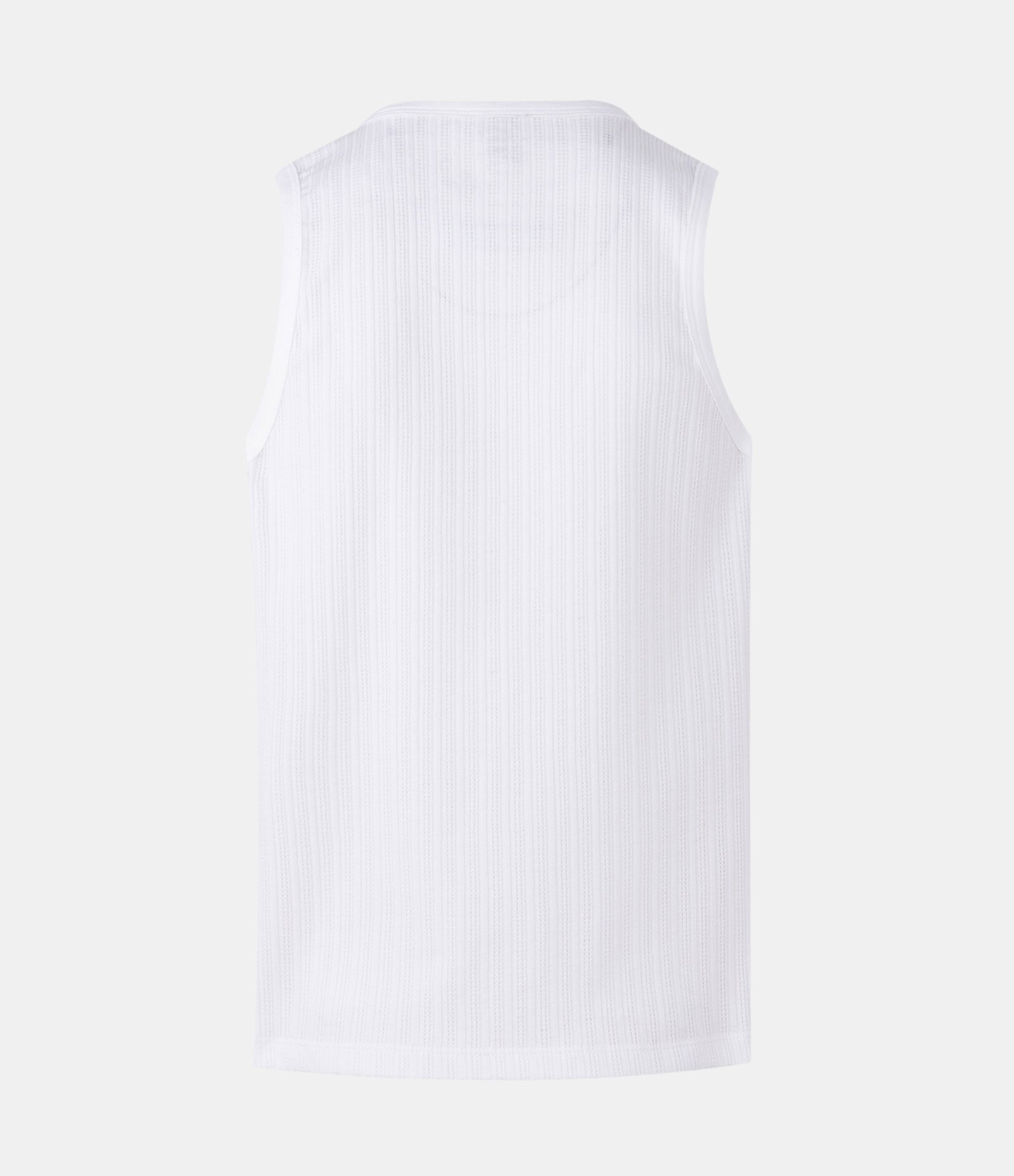 Regata Muscle Texturizado em Algodão Branco 2