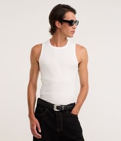 Regata Muscle Texturizado em Algodão