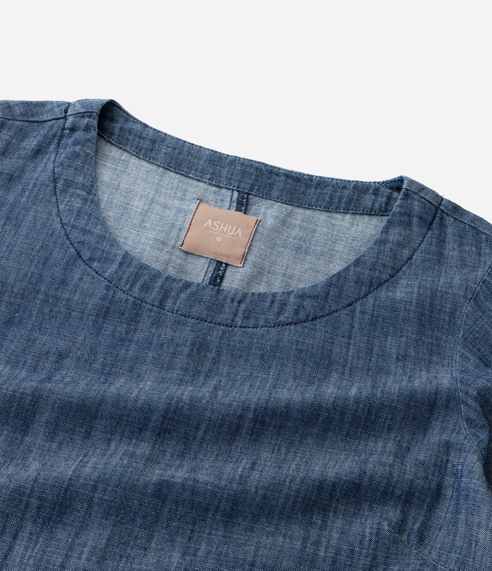 Blusa Curta em Sarja Curve & Plus Size Azul 9