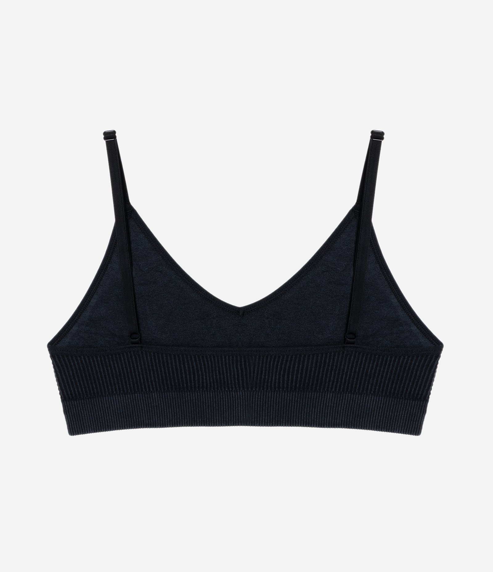 Sutiã Top Seamless Texturizado com Bojo Removível Preto 6