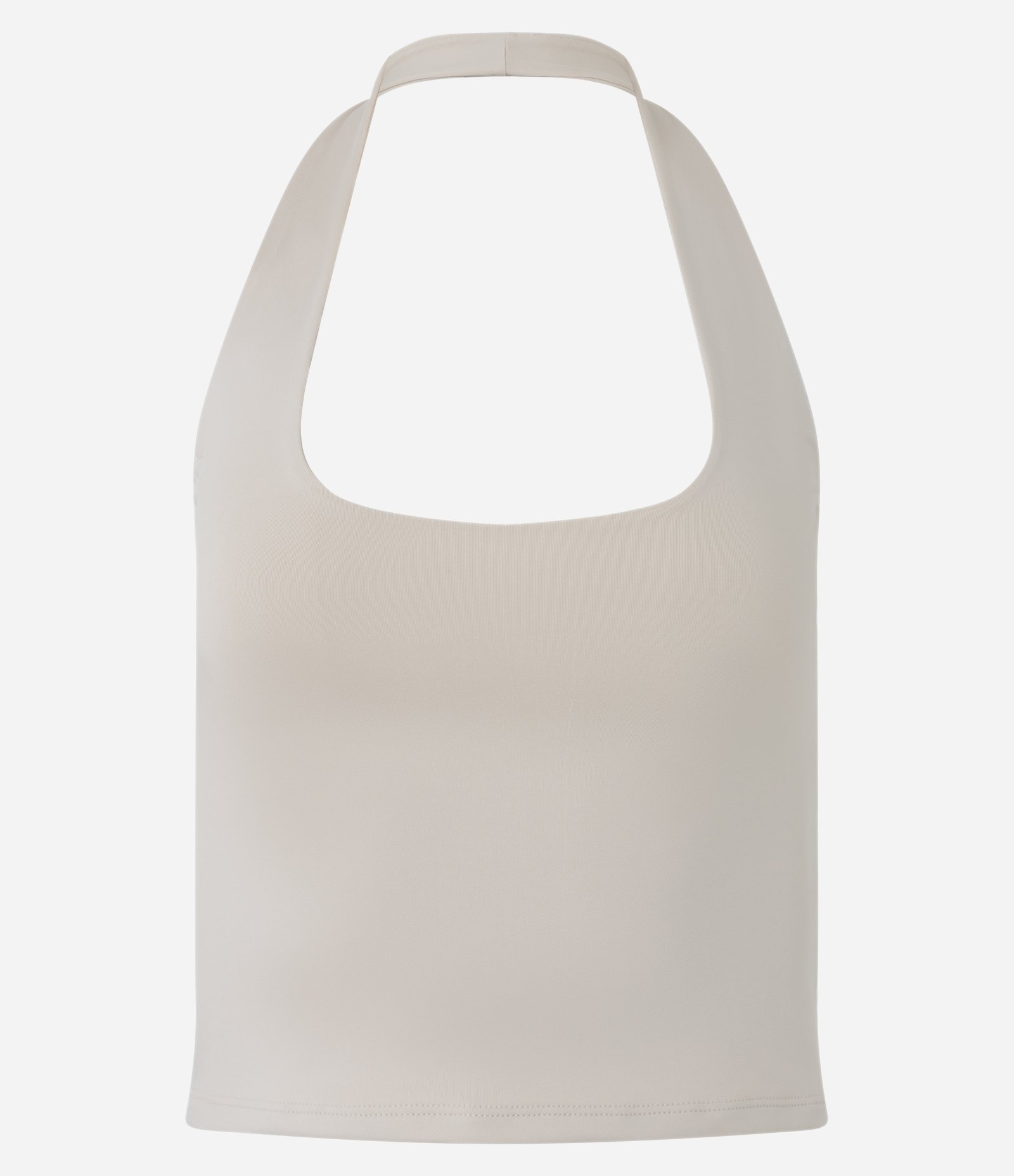 Blusa Frente Única em Microfibra Liso Bege Claro 1