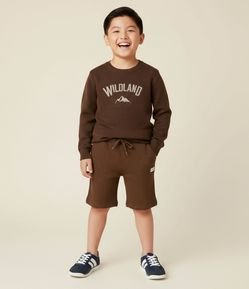 Casaco Infantil com Lettering Bordado – Tam 5 a 14 Anos