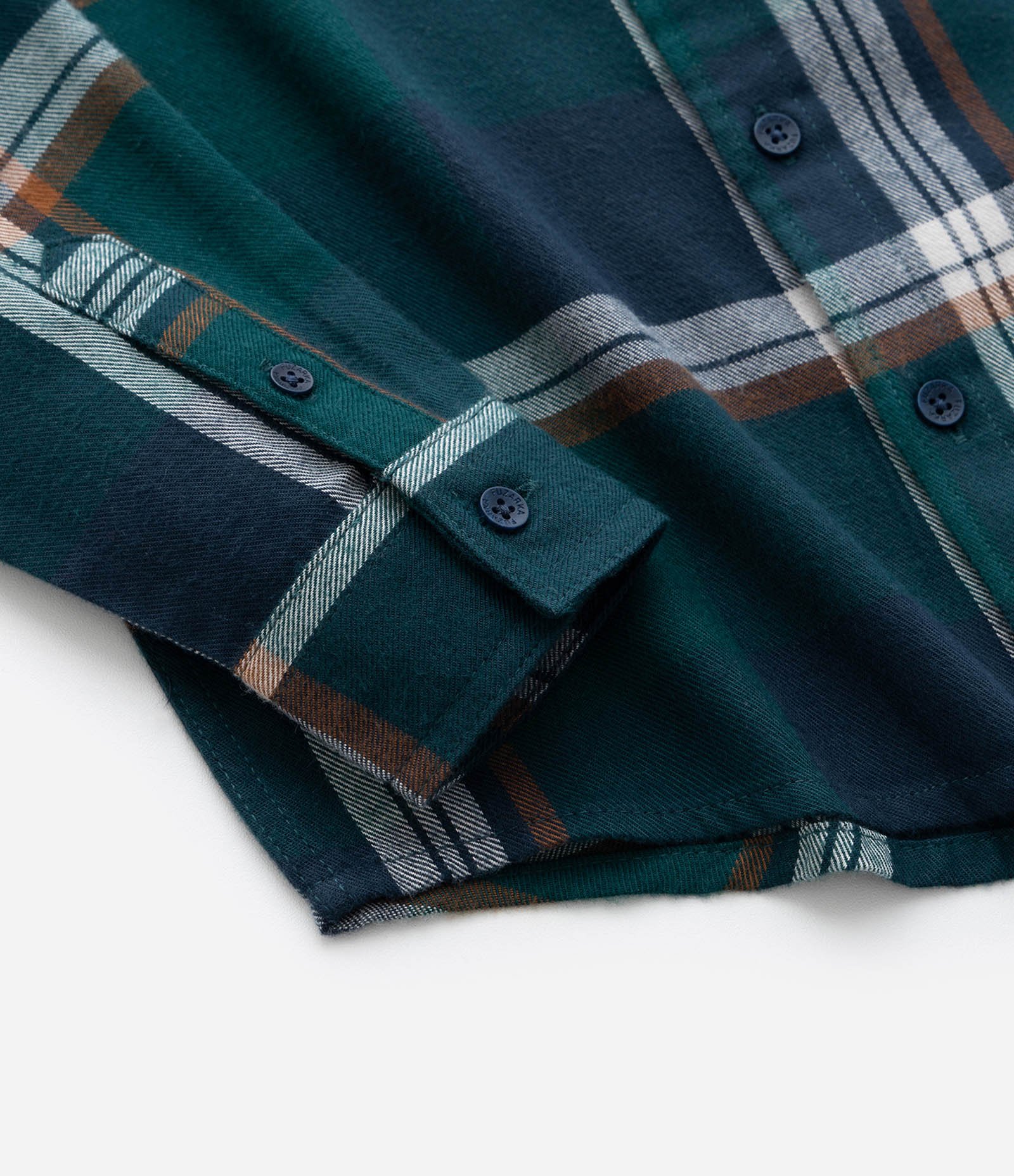 Camisa Infantil Manga Longa em Flanela Xadrez – Tam 5 a 14 Anos Verde 4