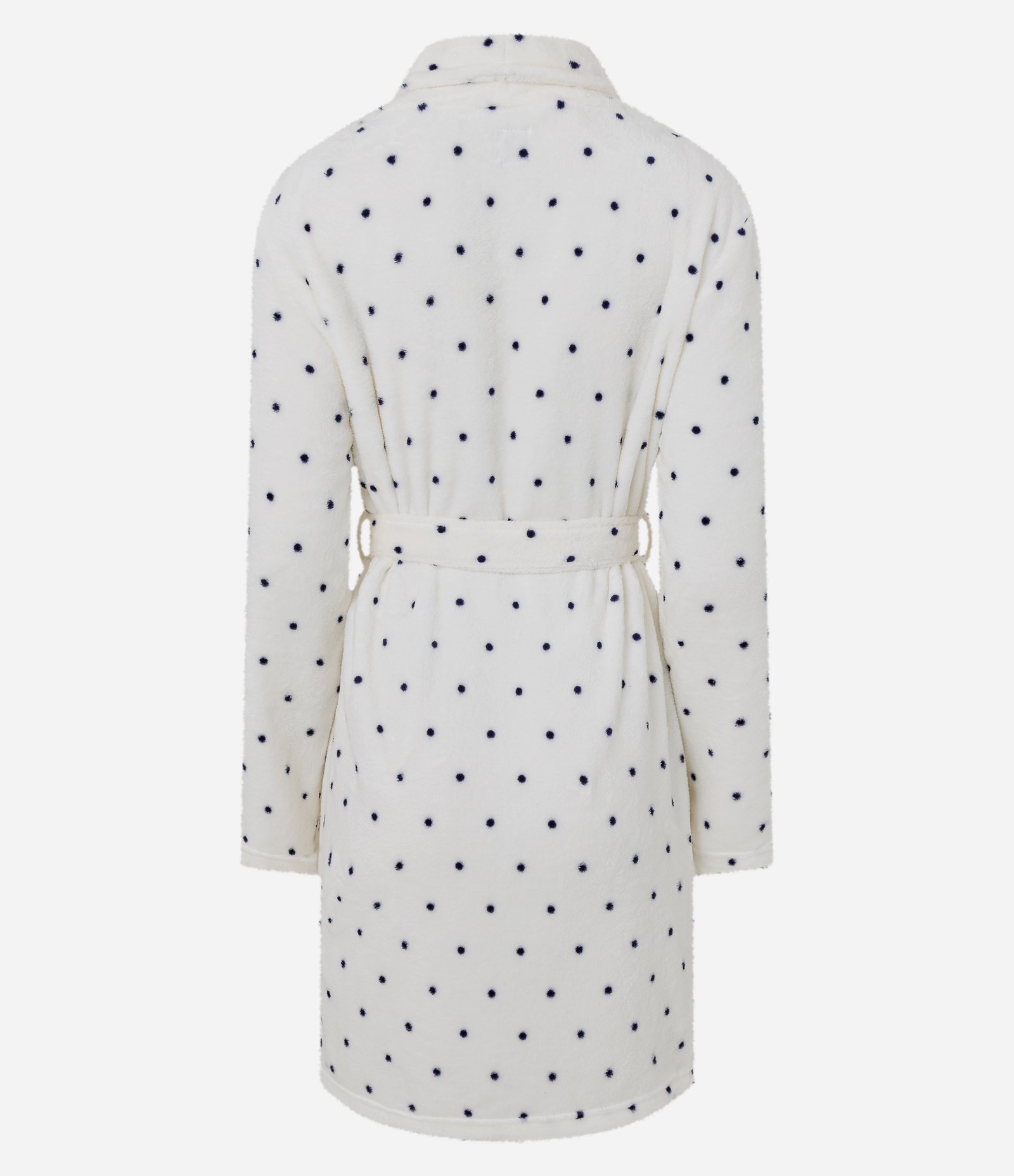 Robe Peludinho com Estampa Poá Branco 2