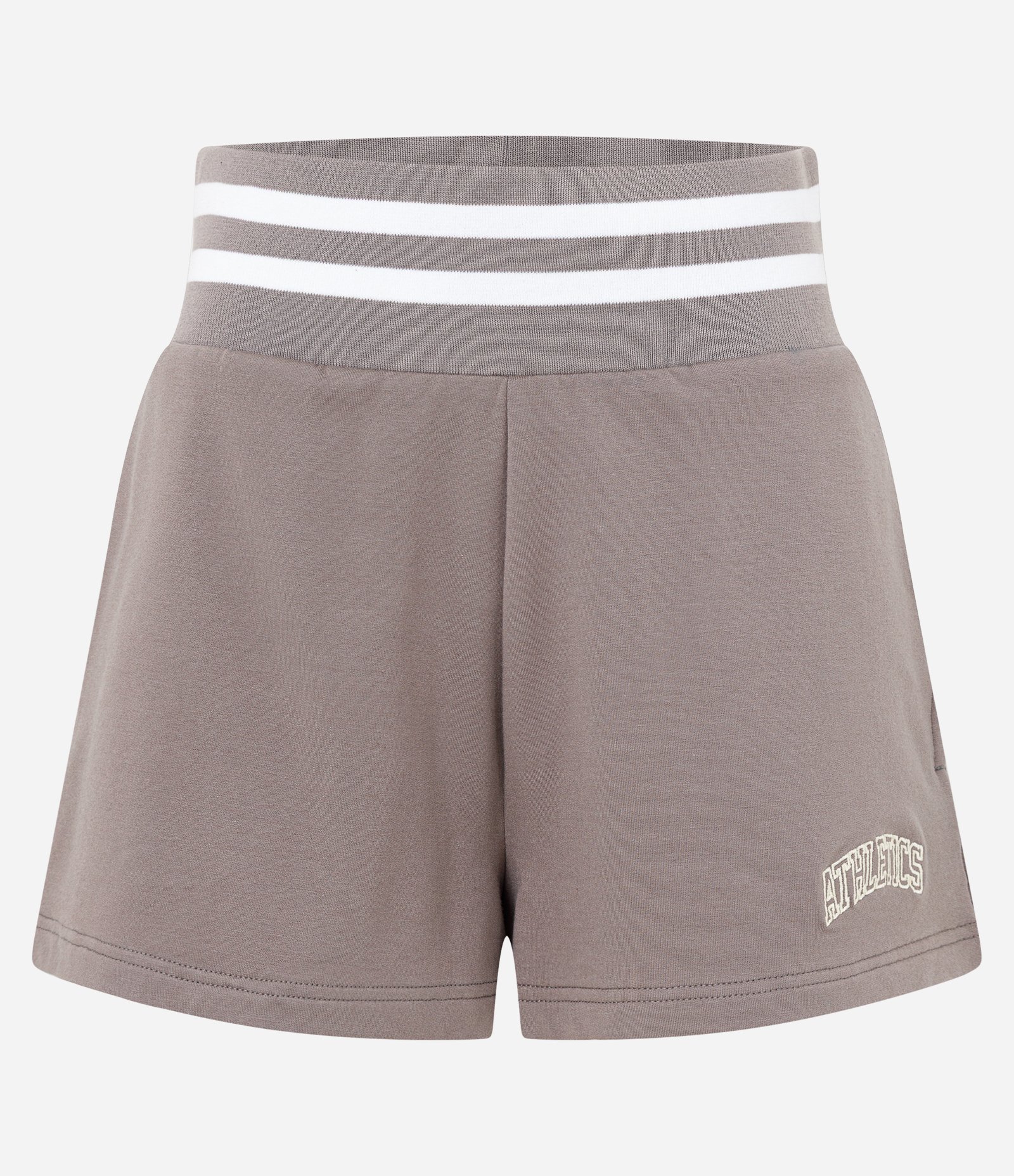Bermuda Regular Esportiva em Moletom com Cós Contrastante Cinza 5