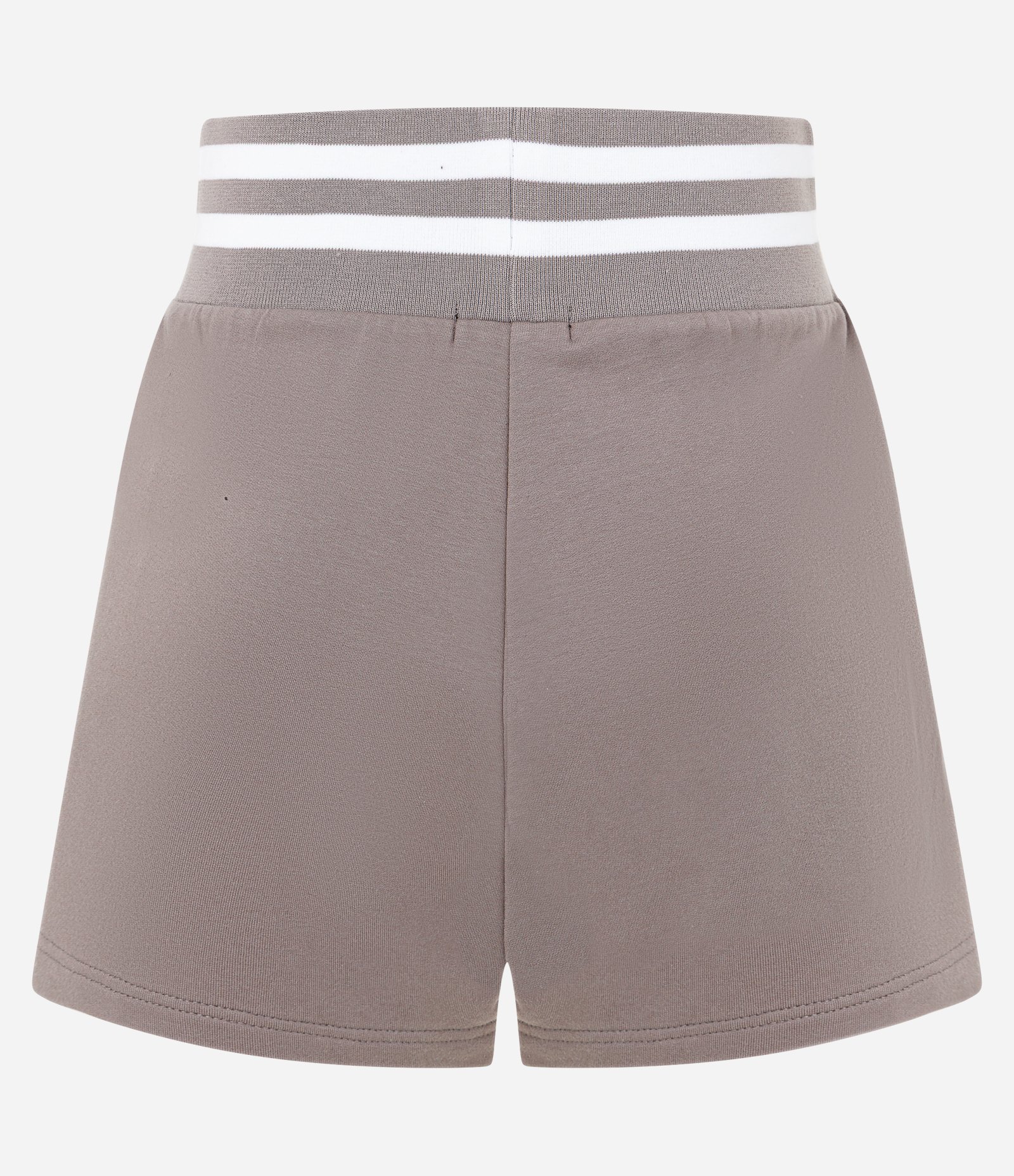 Bermuda Regular Esportiva em Moletom com Cós Contrastante Cinza 6