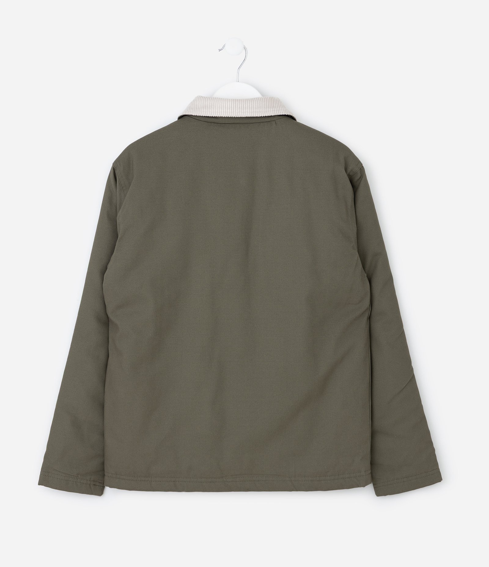 Jaqueta Infantil Bomber em Lona Esportiva – Tam 5 a 14 Anos Verde Oliva 3