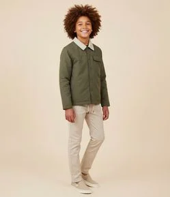 Jaqueta Infantil Bomber em Lona Esportiva – Tam 5 a 14 Anos