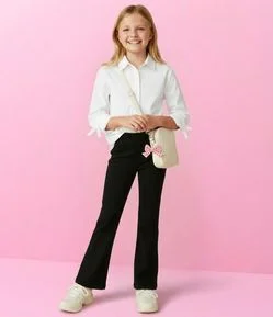 Calça Infantil Flare em Ponto Roma – Tam 5 a 14 Anos