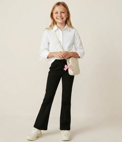 Calça Infantil Flare em Ponto Roma – Tam 5 a 14 Anos