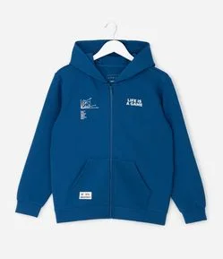 Casaco Infantil em Moletom com Lettering Game Changer  – Tam 5 a 14 Anos