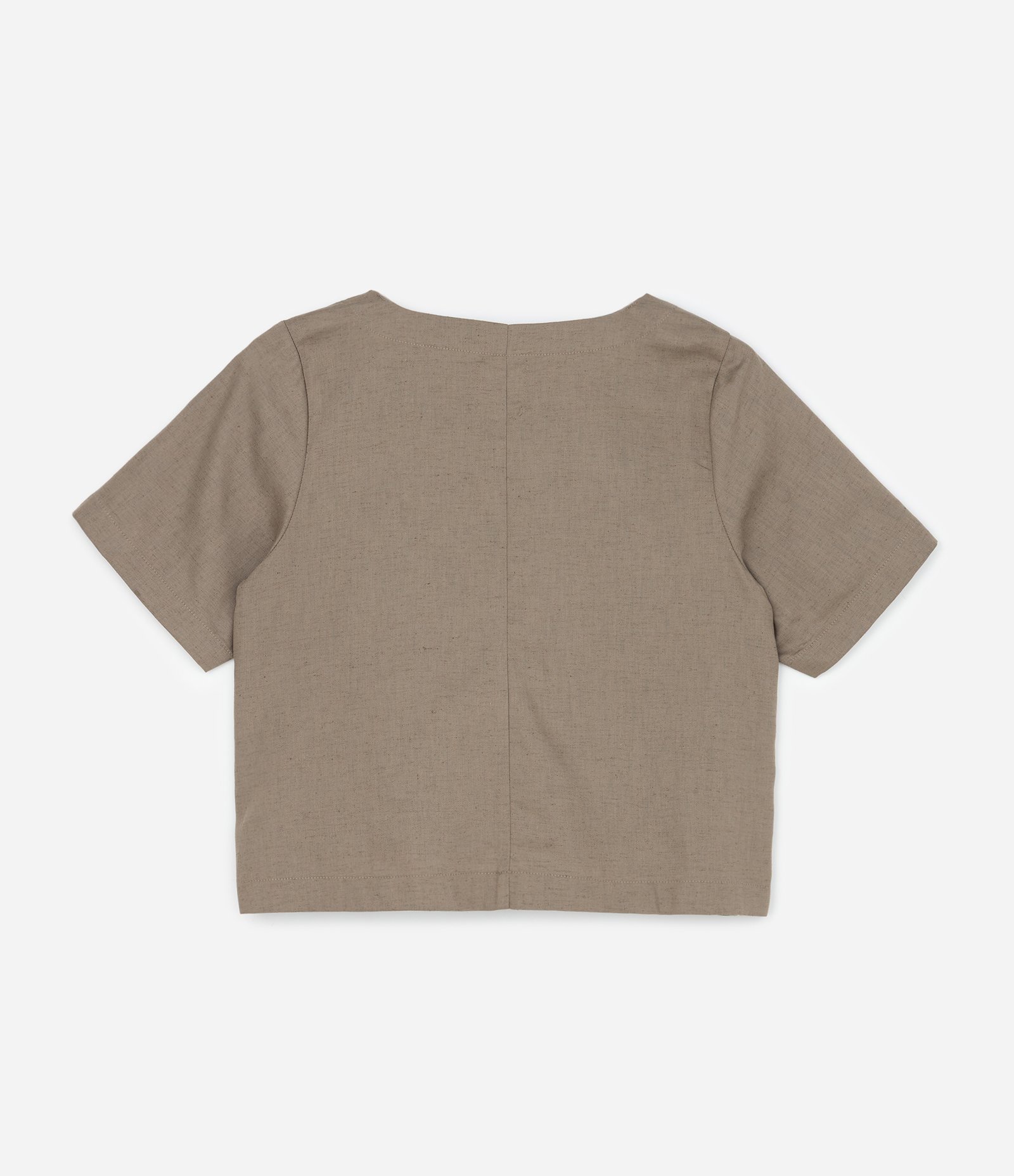 Blusa em Sarja com Manga Curta Curve & Plus Size Verde 5