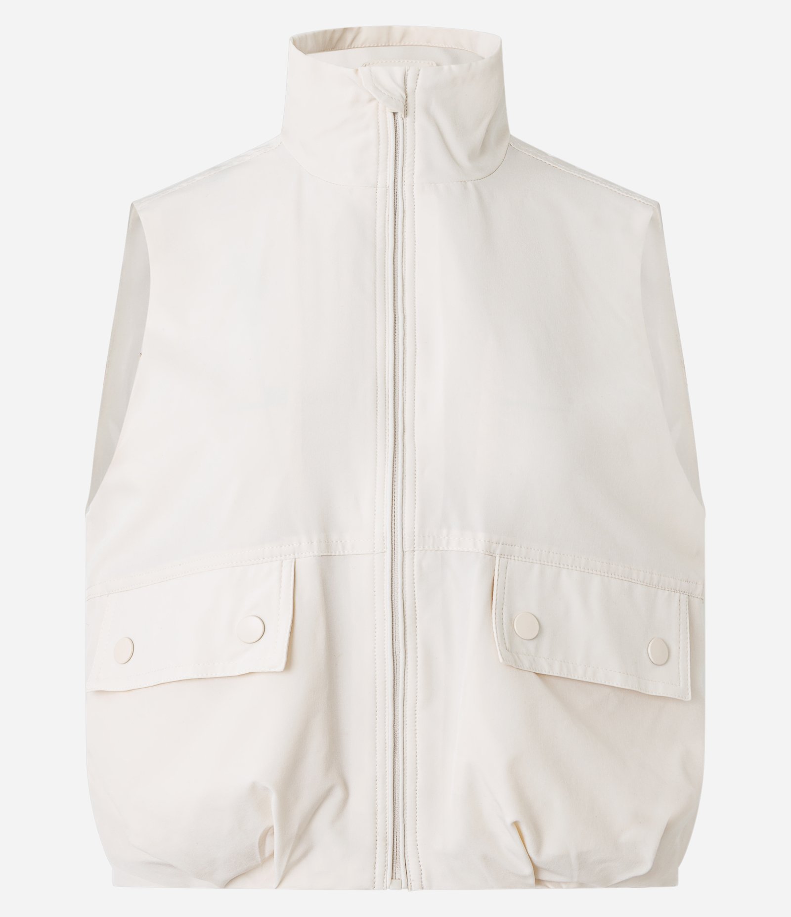 Colete Tecnológico Dry Oversized em Tecido Plano Off White 7