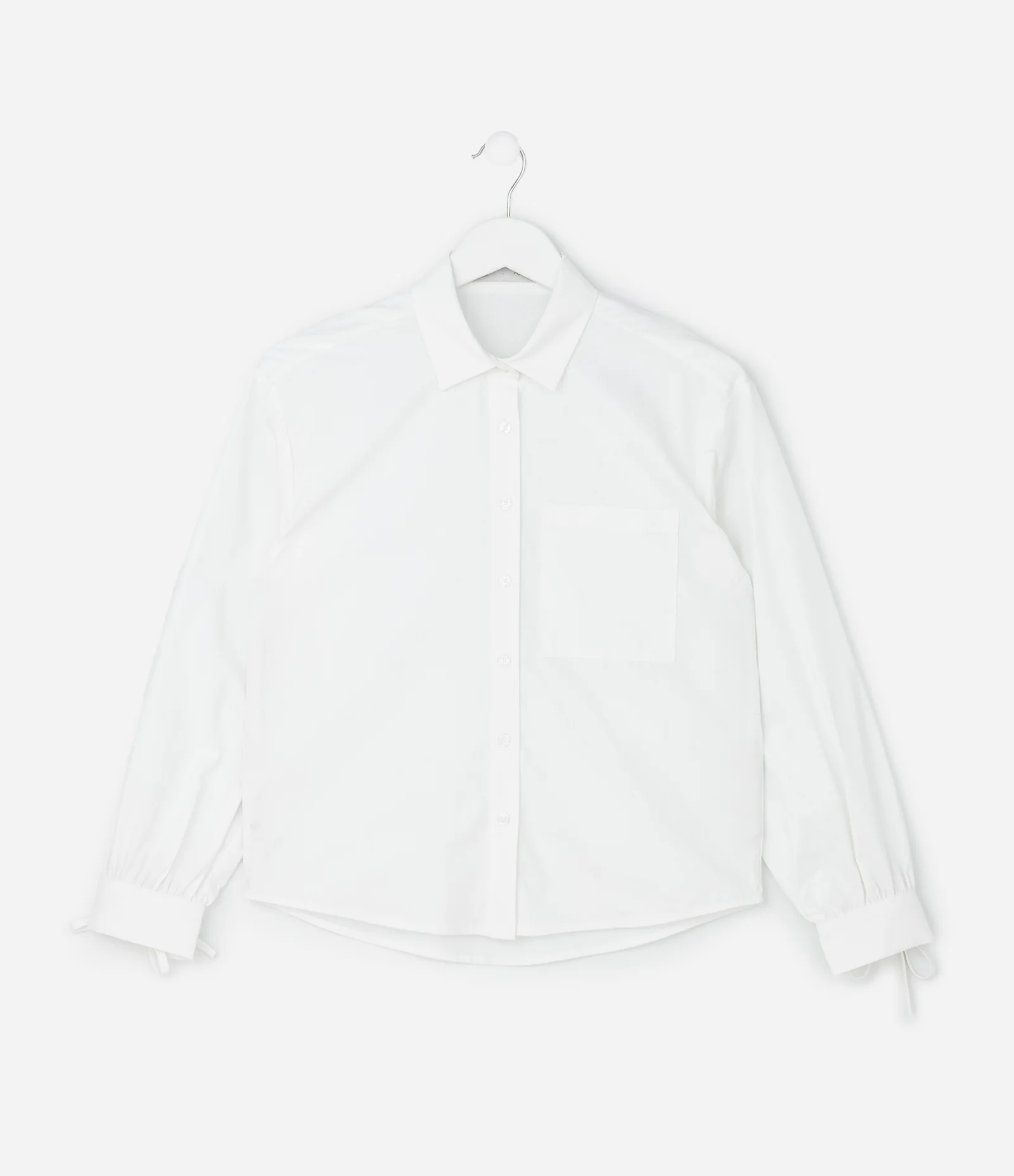 Camisa Infantil Relaxed com Laços nas Mangas – Tam 5 a 14 Anos Branco 2
