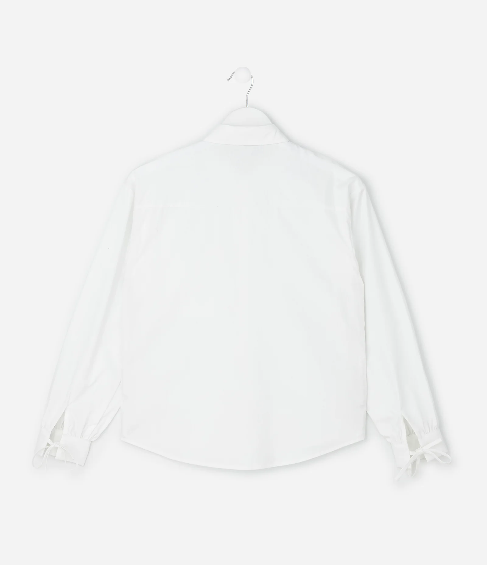 Camisa Infantil Relaxed com Laços nas Mangas – Tam 5 a 14 Anos Branco 3