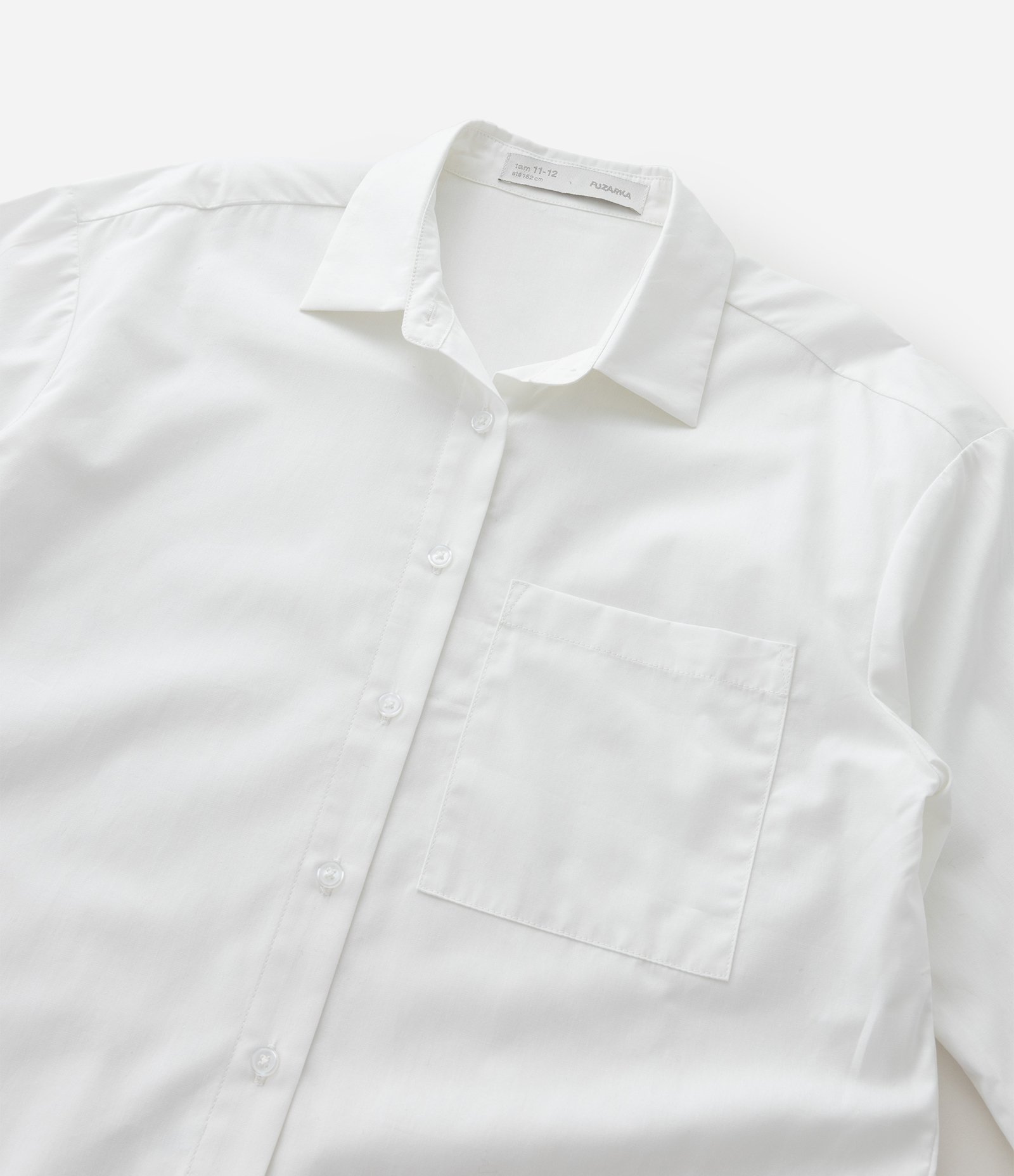Camisa Infantil Relaxed com Laços nas Mangas – Tam 5 a 14 Anos Branco 7