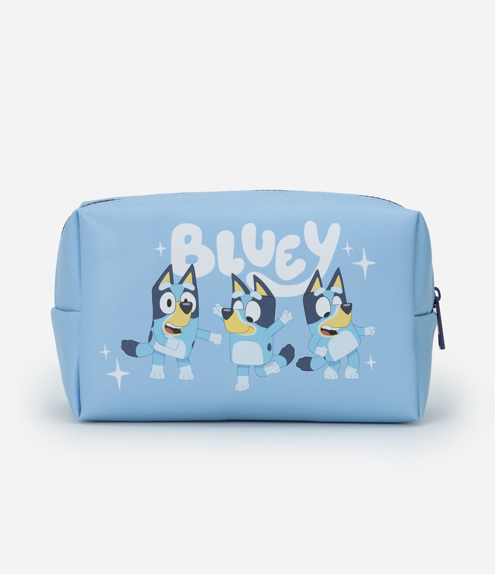 Necessaire Retangular em PU com Estampa Bluey Azul 3