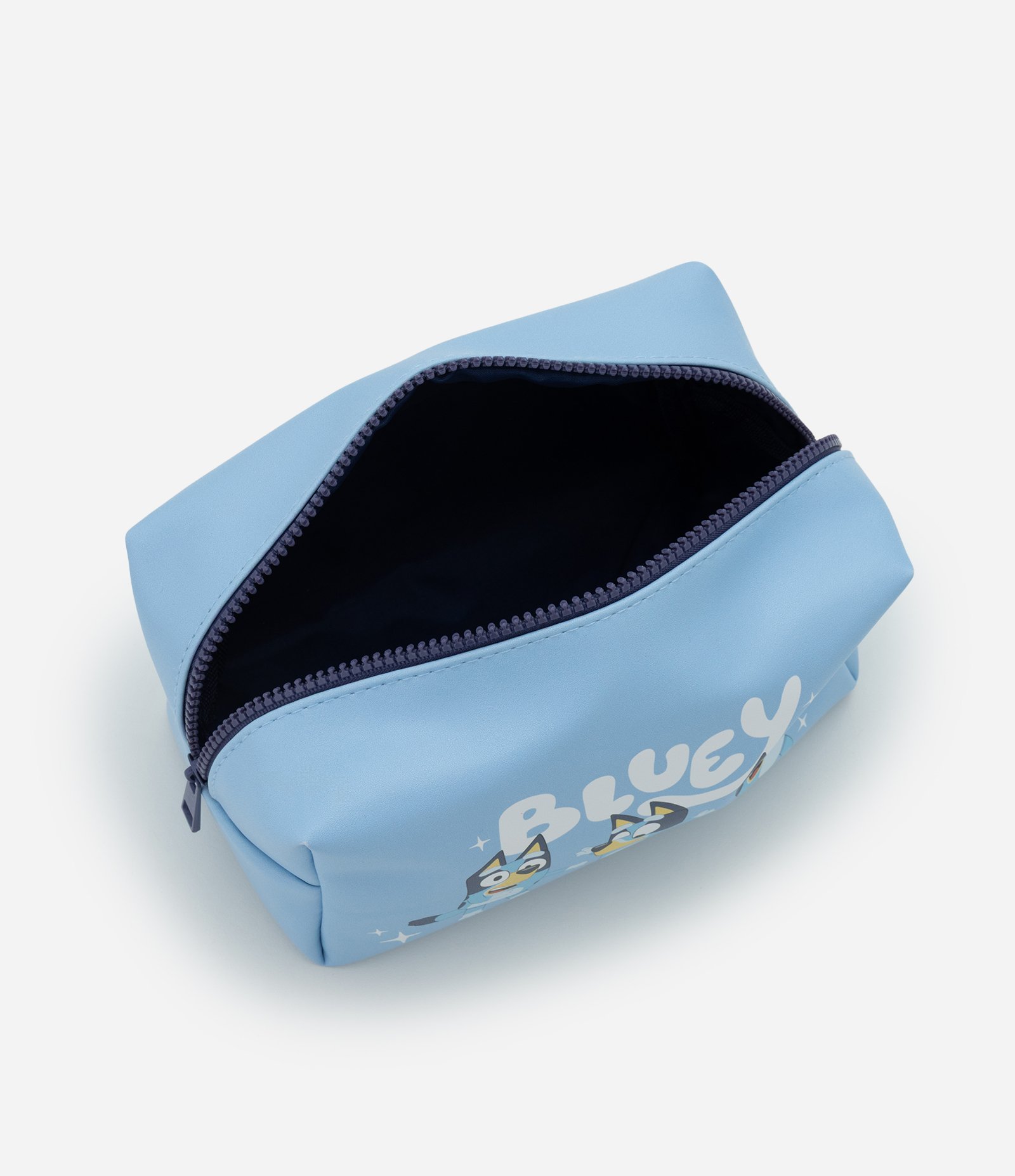Necessaire Retangular em PU com Estampa Bluey Azul 5