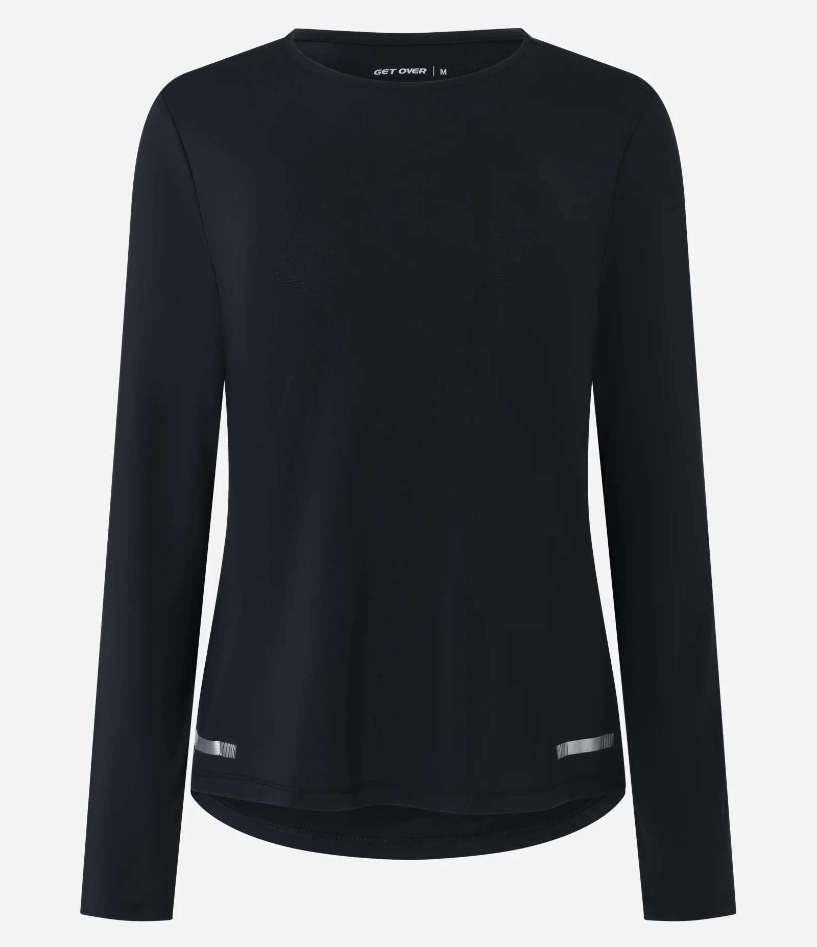 Camiseta Esportiva com Refletivo e Furadinha Preto 1
