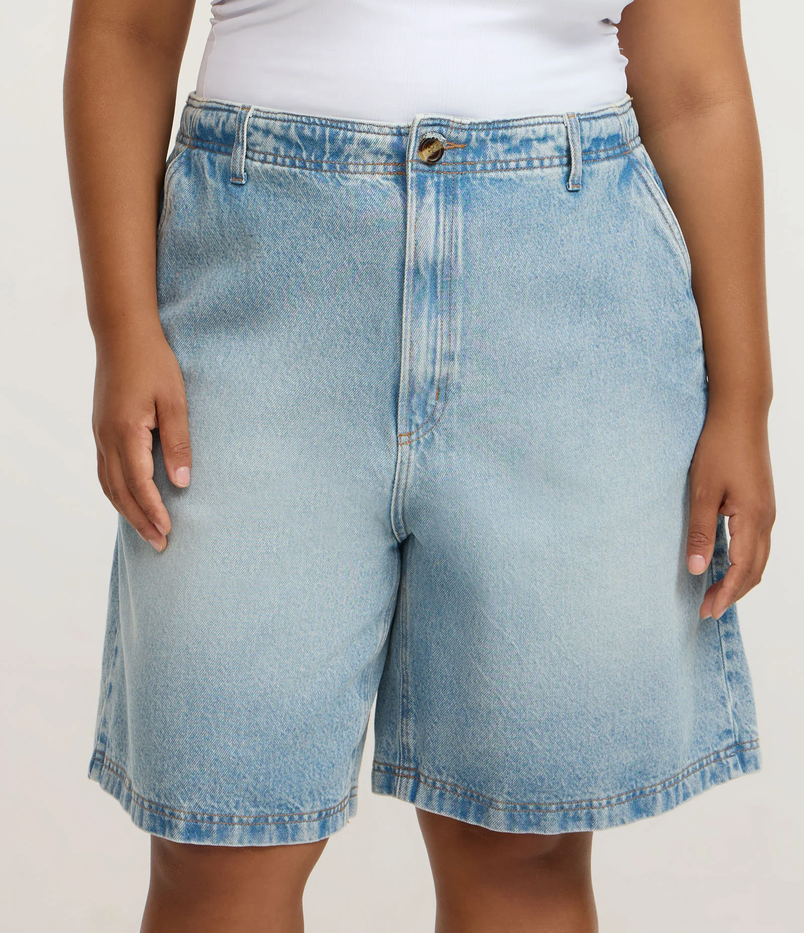 Bermuda Jorts em Jeans Curve & Plus Size Azul 2