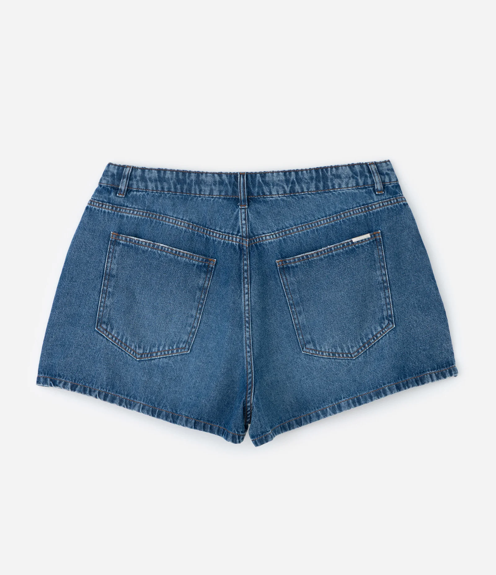 Short Boyfriend em Jeans com Abertura Lateral Curve & Plus Size Azul 2