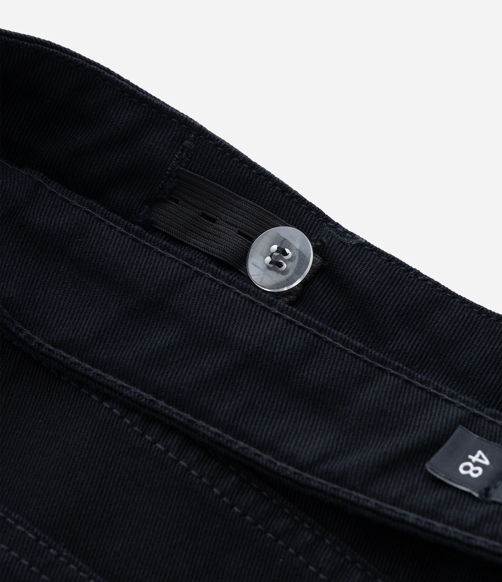 Short Boyfriend em Sarja com Abertura Lateral Curve & Plus Size Preto 4