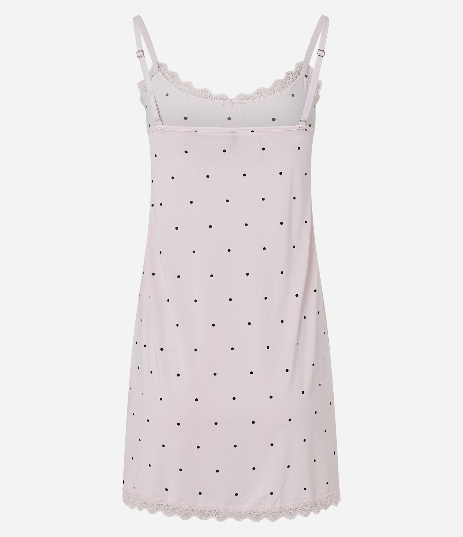 Camisola de Alcinha com Estampa Poá e Rendinha Lilás 6