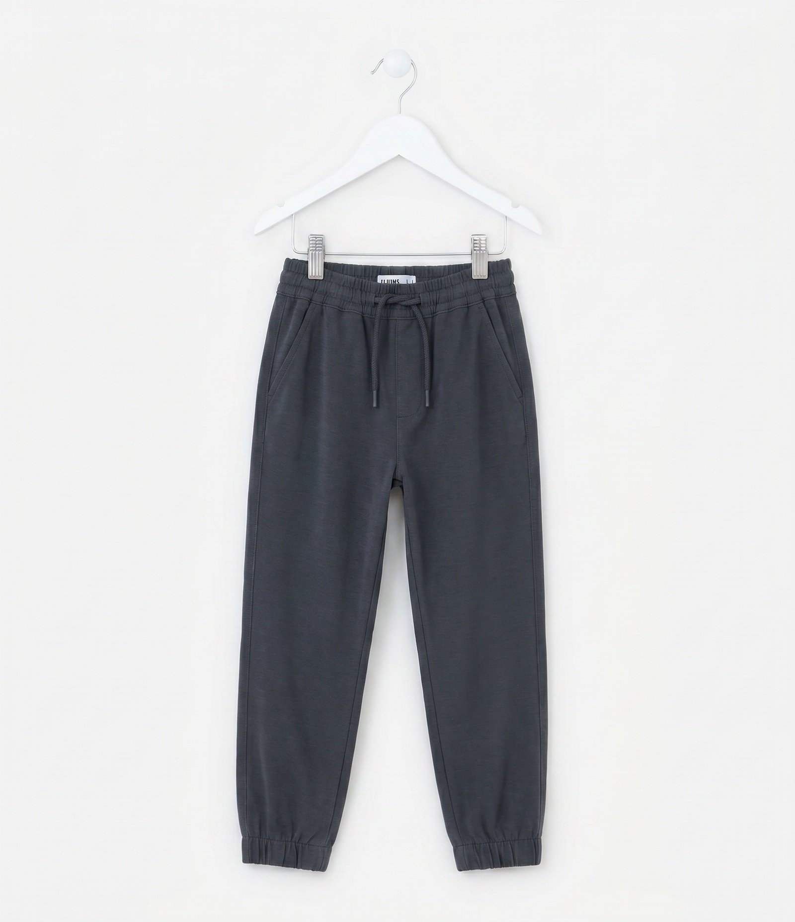 Calça Jogger Infantil em Sarja - Tam 5 a 14 anos Cinza 1