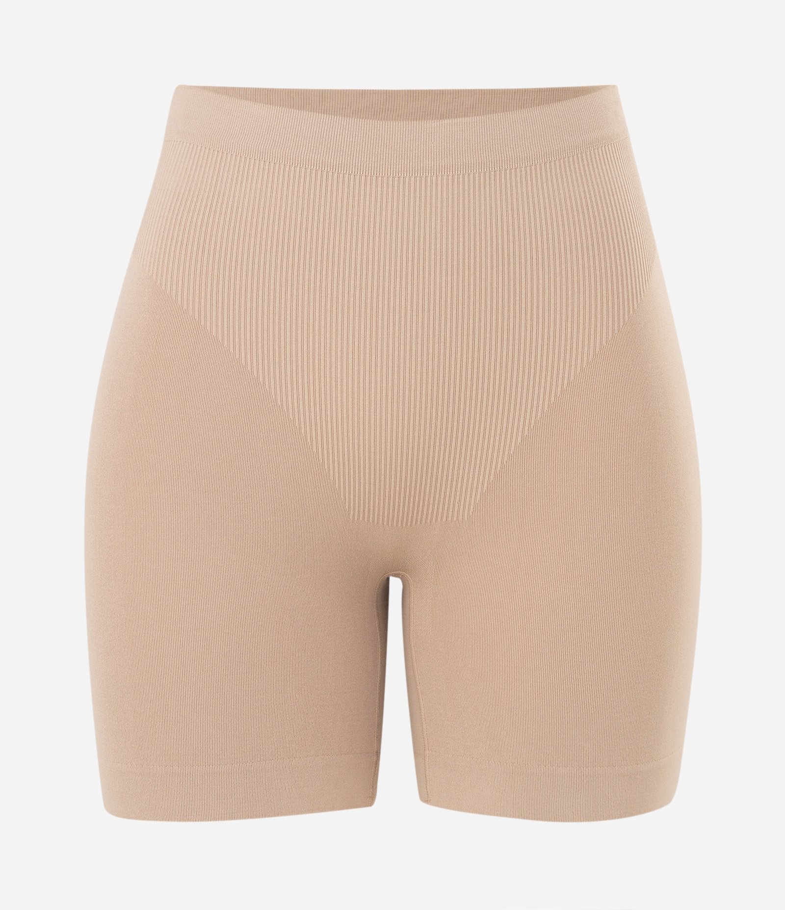Bermuda Modeladora Seamless em Poliamida com Cintura Alta Bege 4