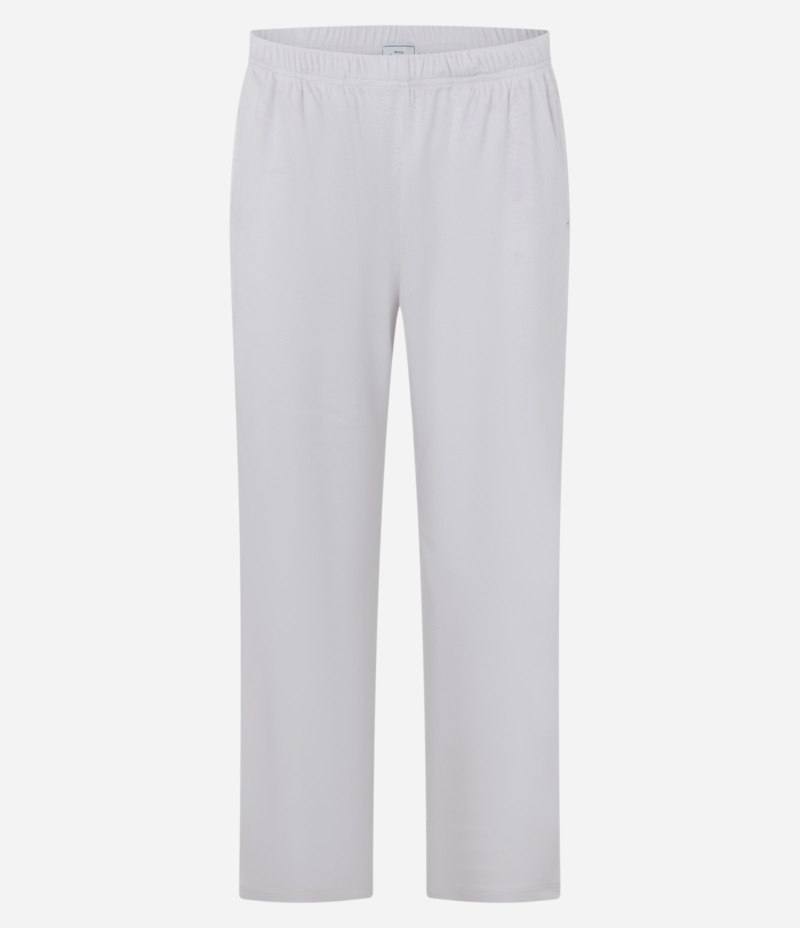 Pijama Longo em Plush com Detalhe de Renda Branco 9