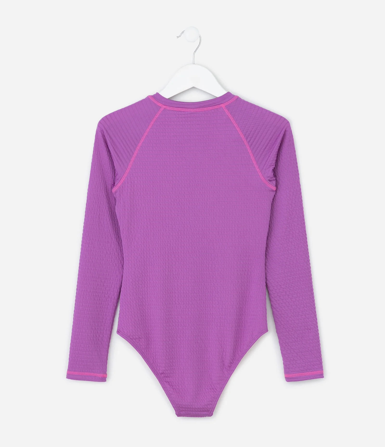 Maiô Infantil com Zíper e Proteção UV - Tam 4 a 14 Anos Roxo 2