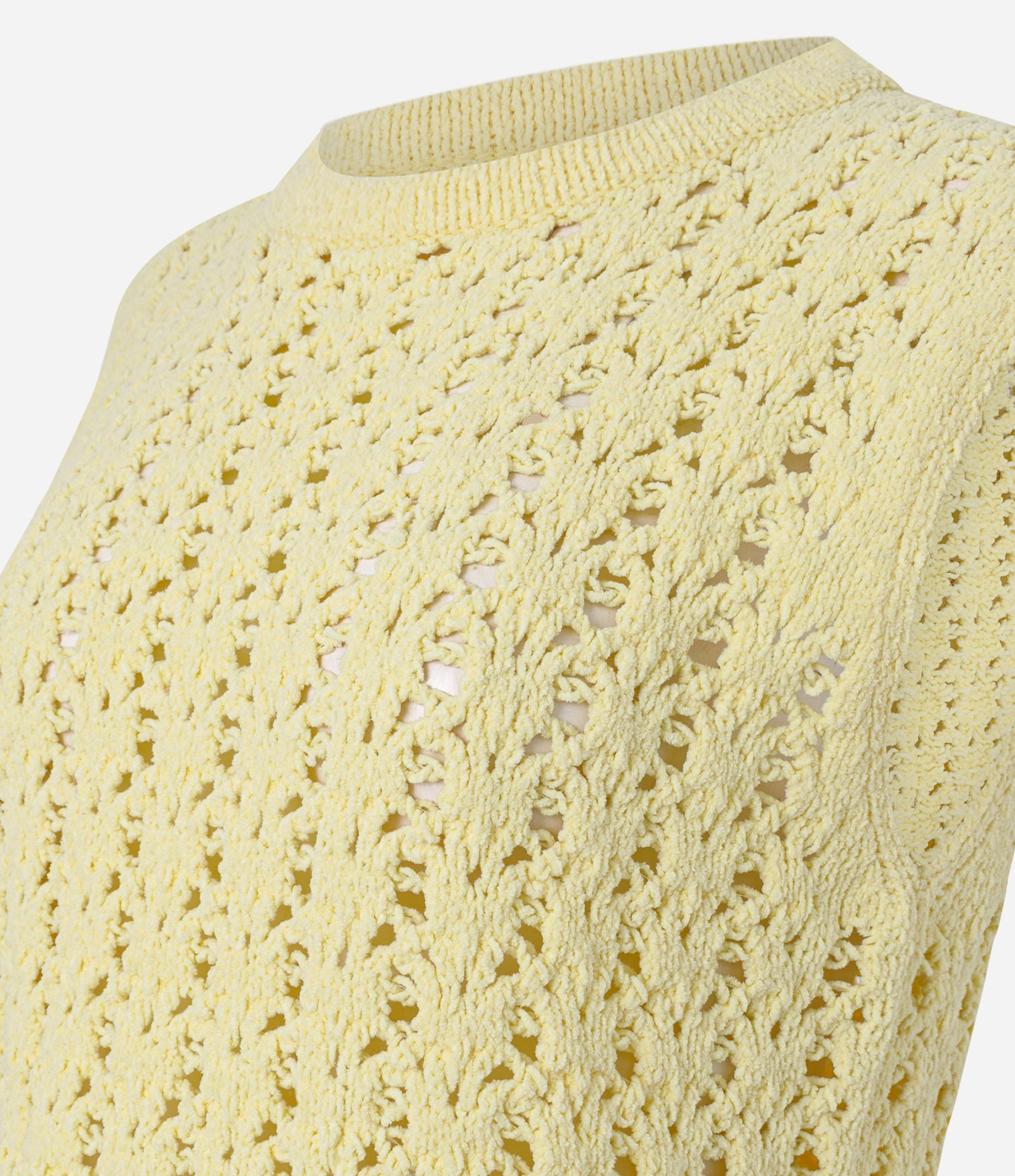 Colete Regular em Tricô Texturizado Amarelo 6