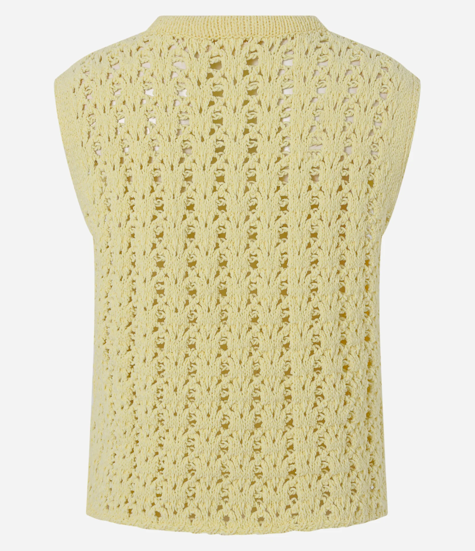 Colete Regular em Tricô Texturizado Amarelo 7