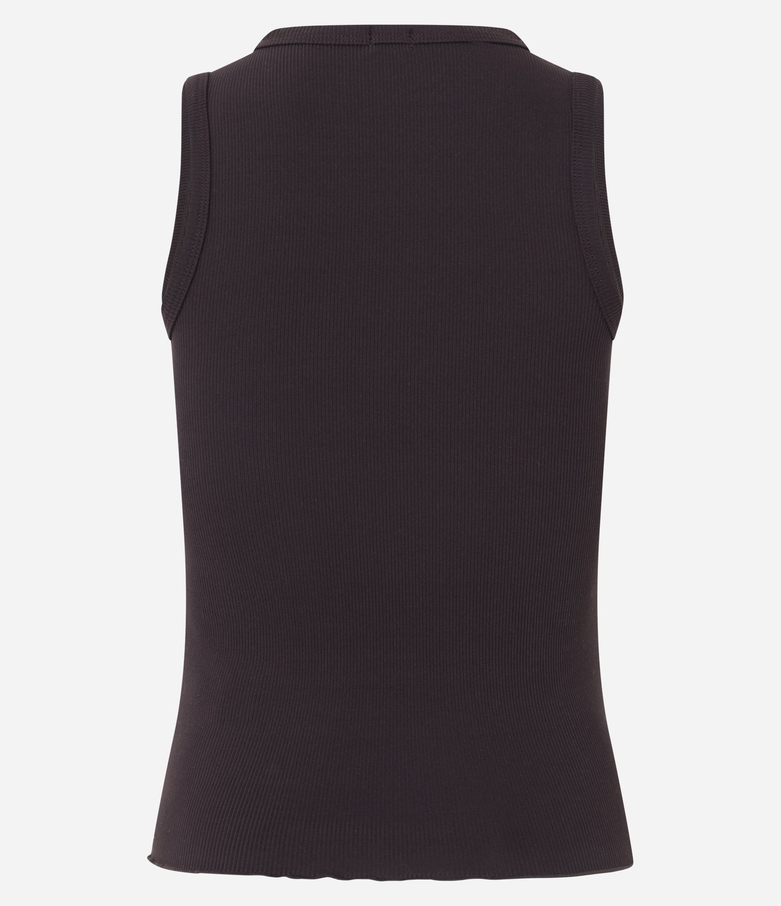 Blusa de Pijama em Ribana com Botões Marrom 3