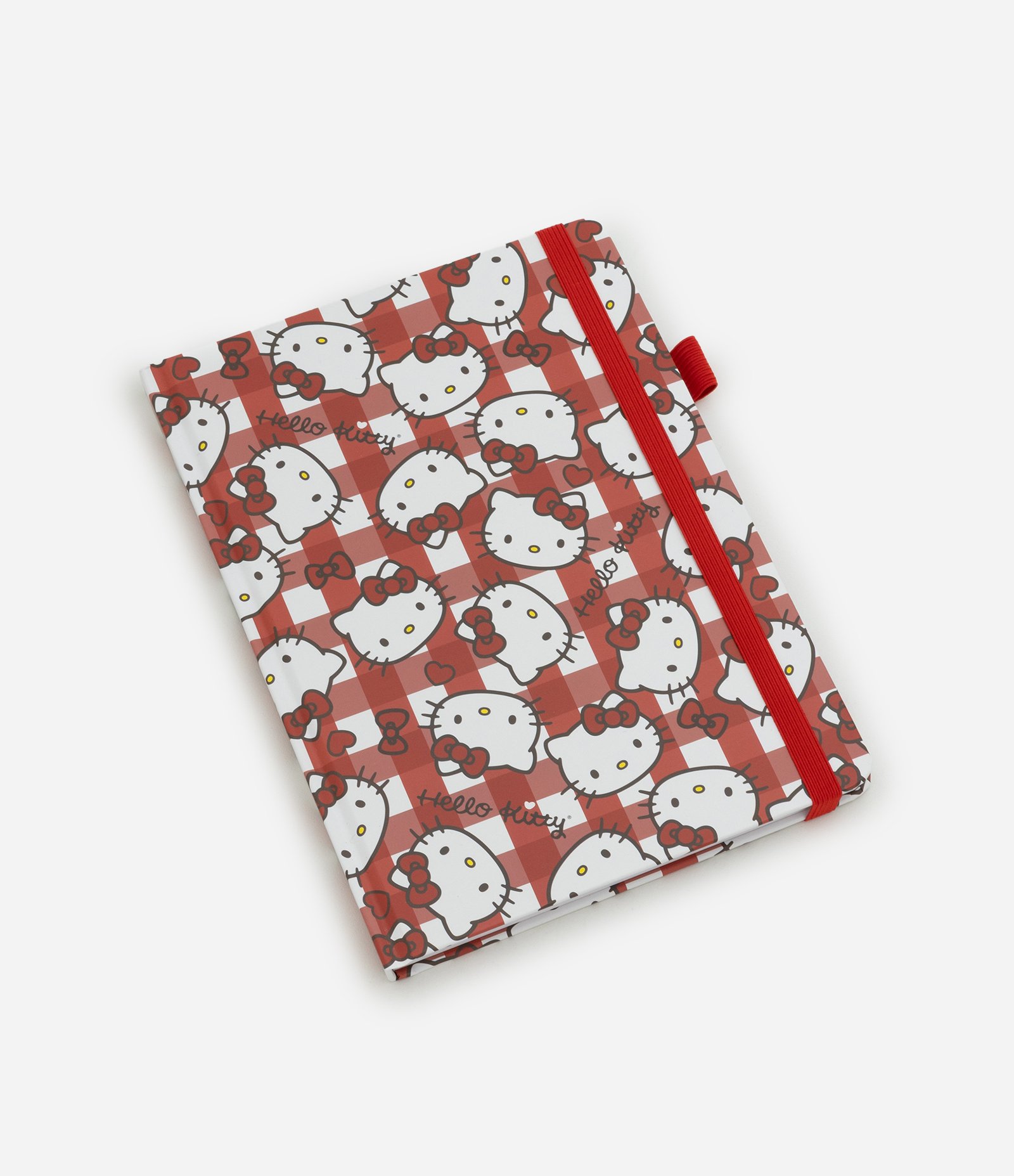 Caderno com Estampa Hello Kitty e Elástico Contrastante Vermelho 1