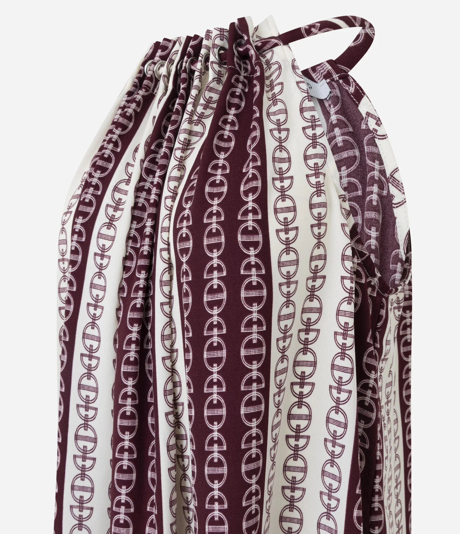 Vestido Midi com Estampa Geométrica e Amarração no Pescoço Multicores 2