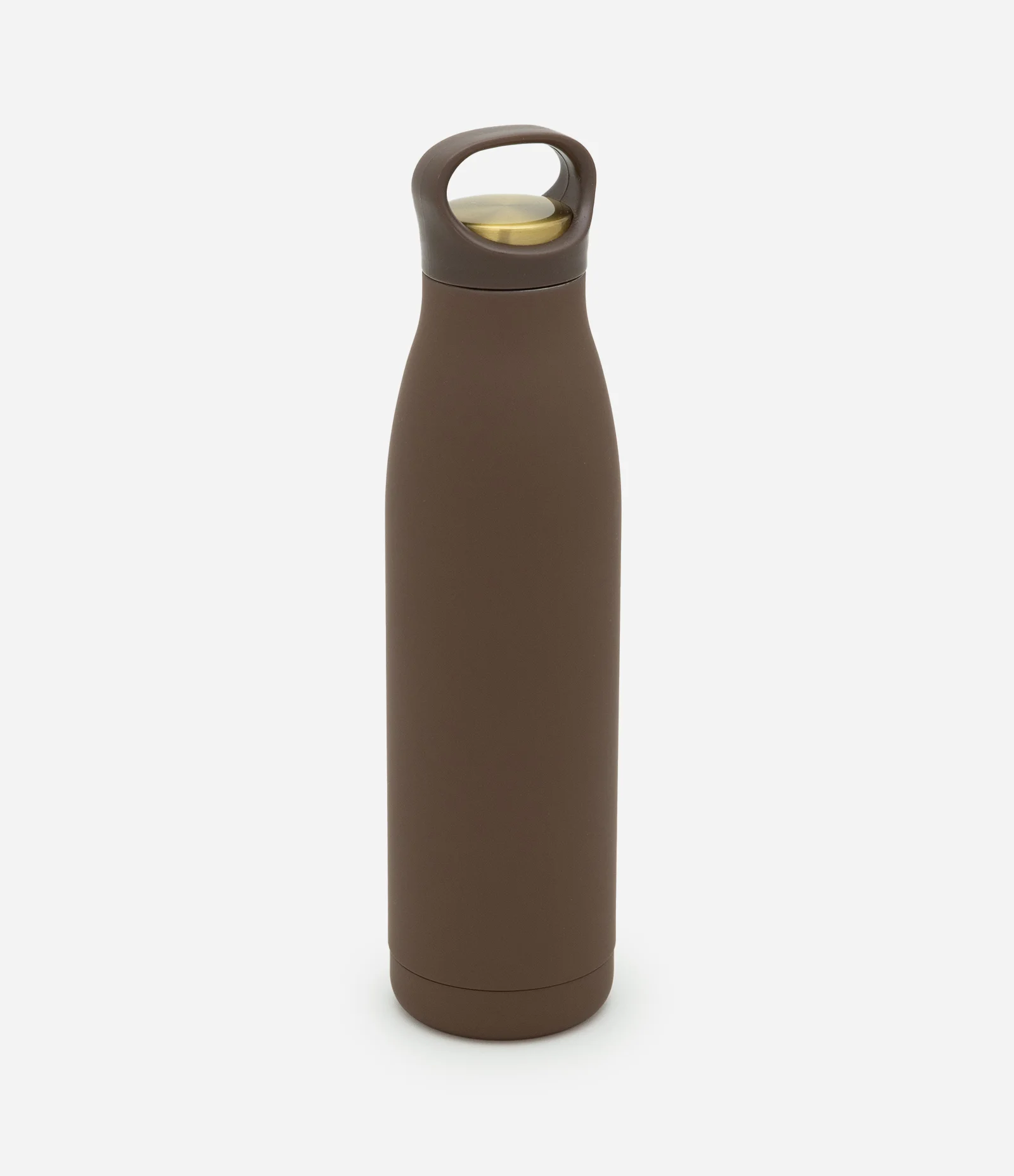 Garrafa Térmica com Acabamento Emborrachado 500ml Marrom 1