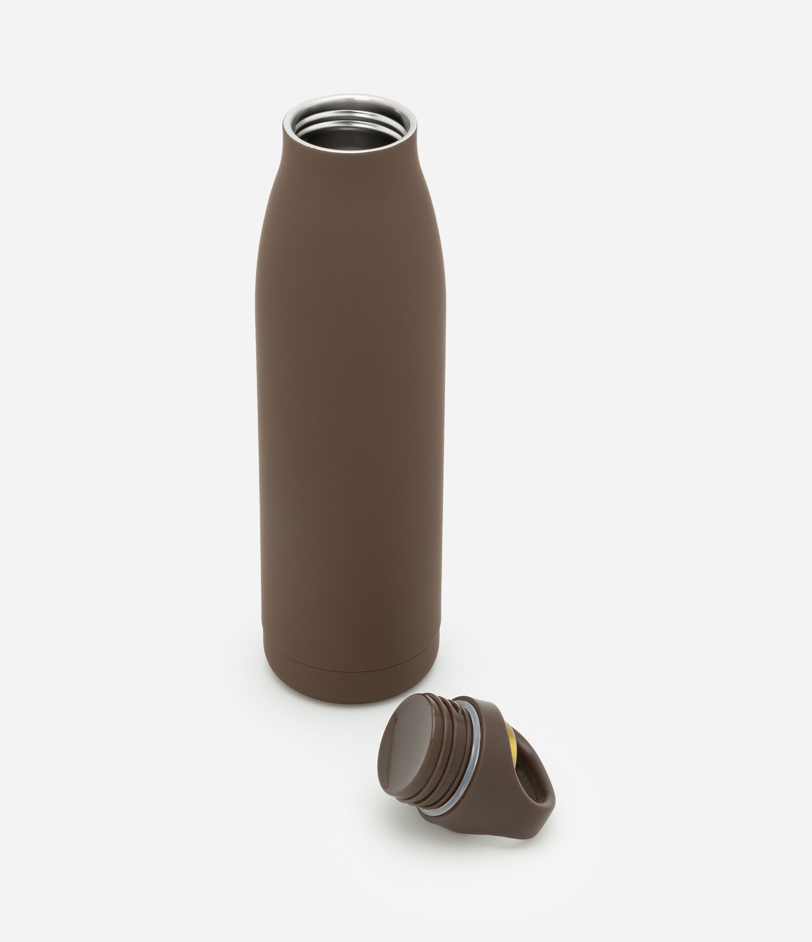 Garrafa Térmica com Acabamento Emborrachado 500ml Marrom 3