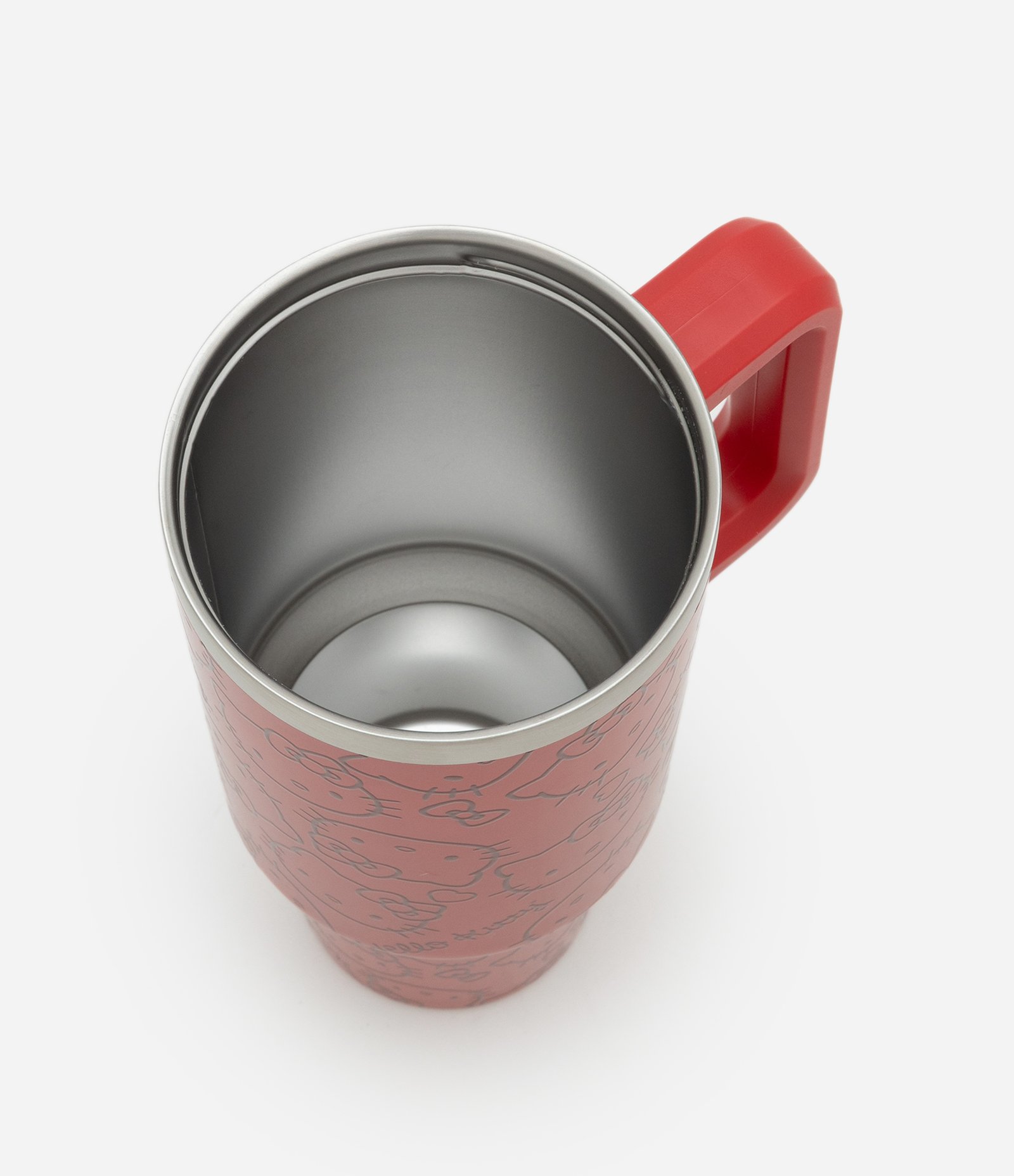 Copo Térmico com Canudo e Estampa Hello Kitty 1,2L Vermelho 3