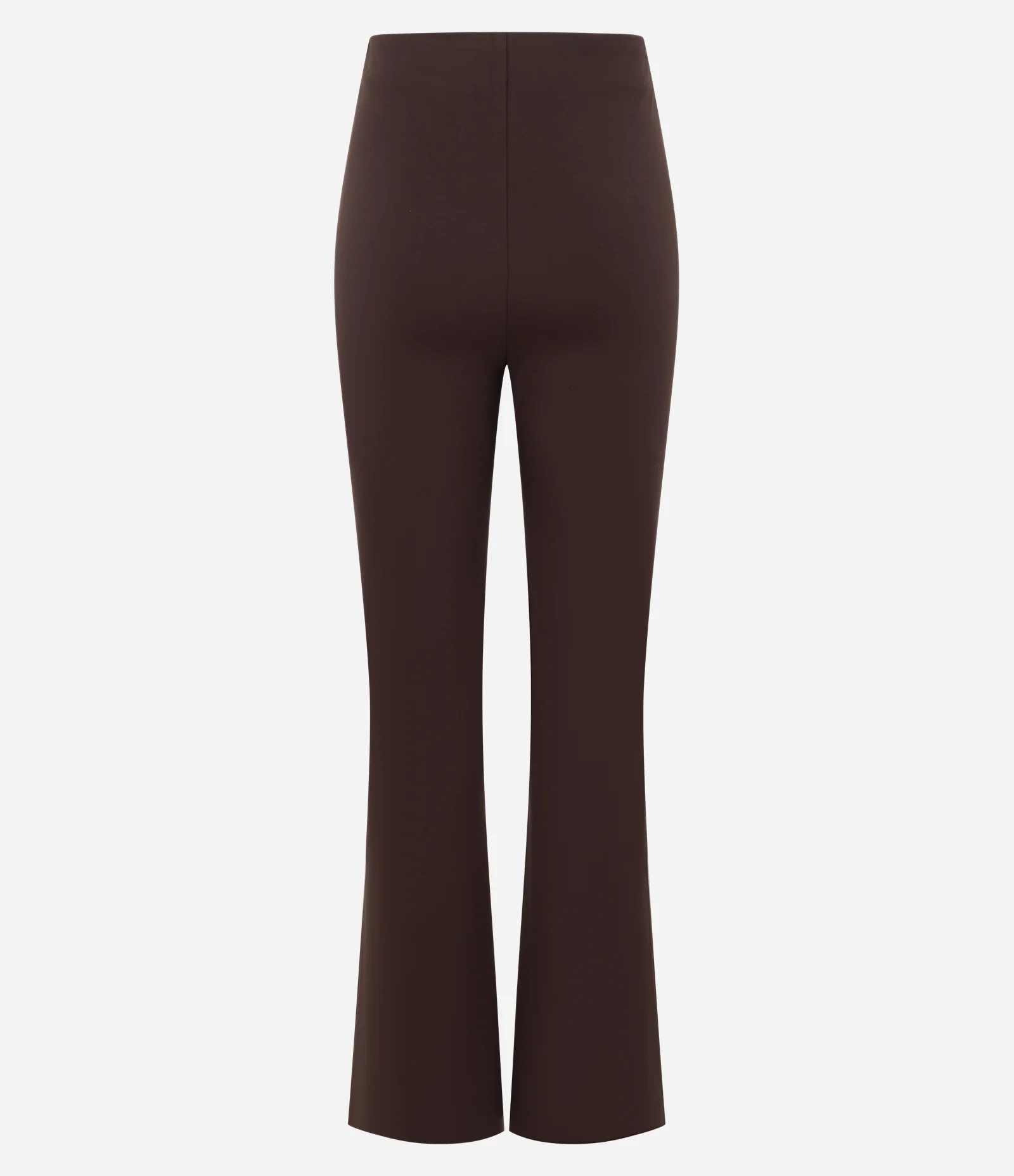 Calça Flare em Ponto Roma com Recortes Bordô 6